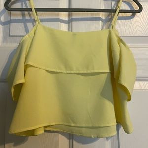 H&M yellow blouse